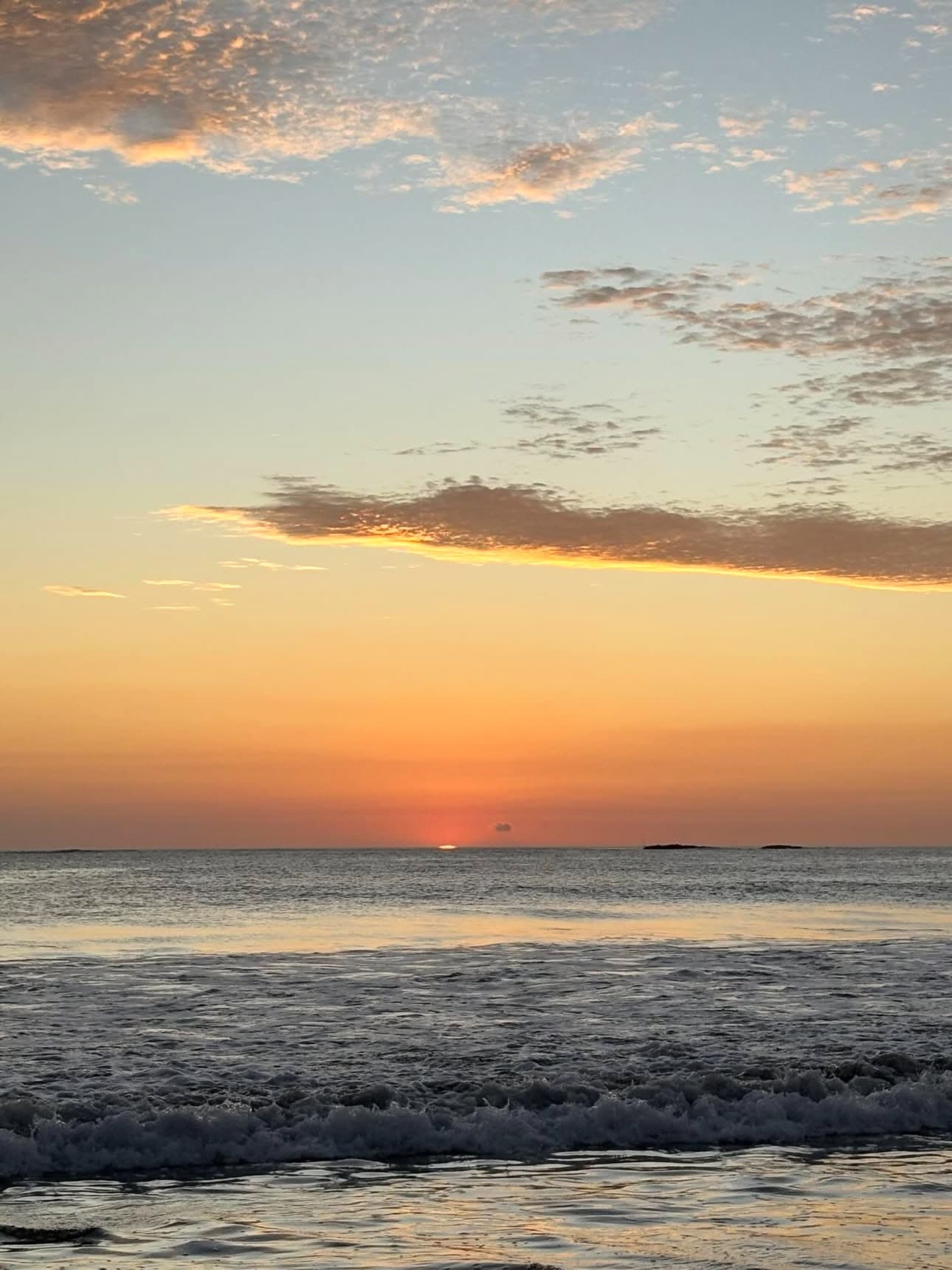 Golden hour sunset over Costa Rica landscape, Guanacaste