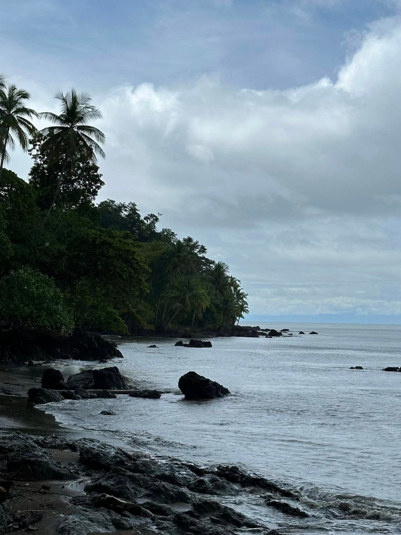 Underwater diving near Isla del Caño, Costa Rica — manta ray in crystal clear water