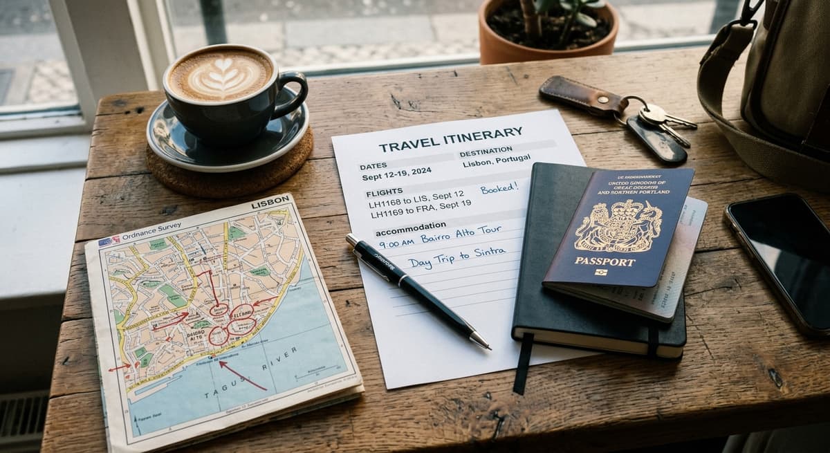 Printable Travel Itinerary Template
