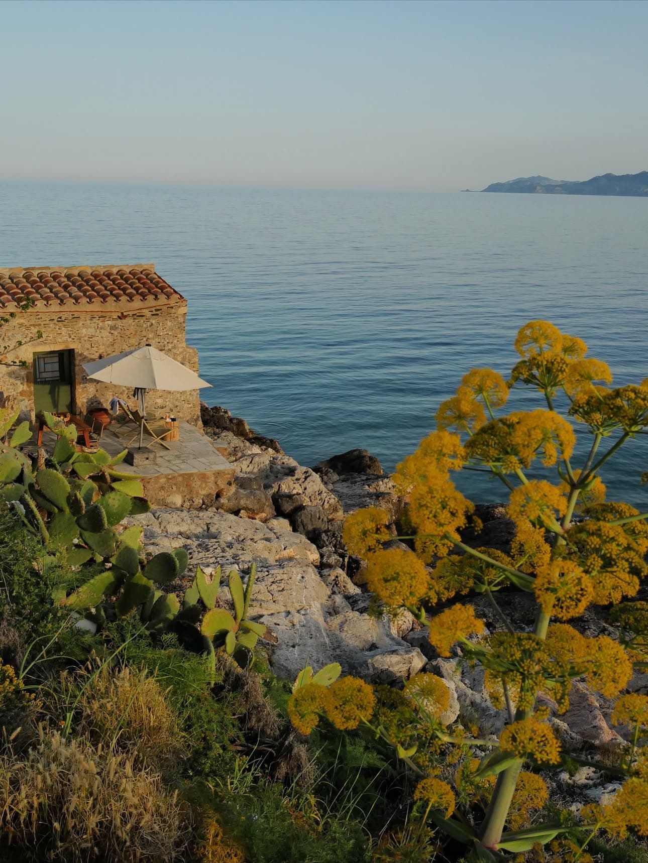 Monemvasia medieval fortress town on a sea rock, Peloponnese Greece
