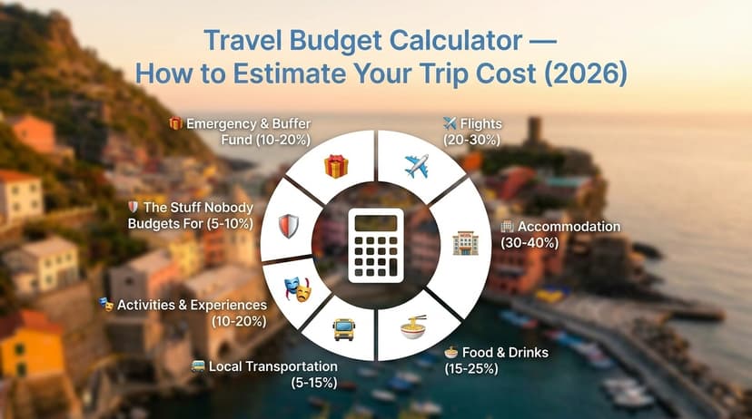 Travel Budget Calculator: How to Estimate Your Trip Cost in 2026 (With Real Numbers)