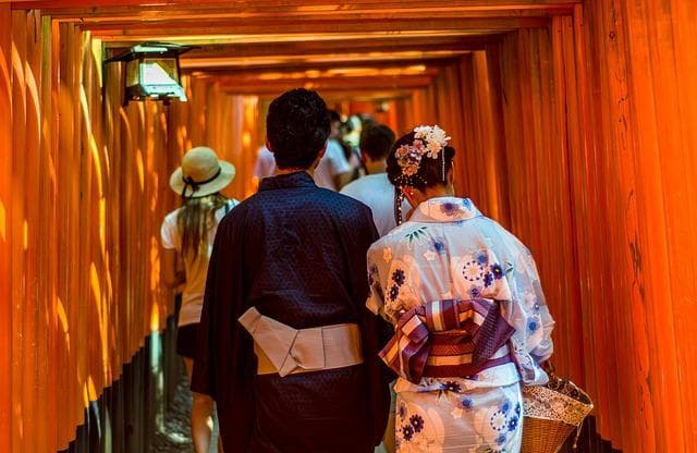 Torii gates at Fushimi Inari shrine in Kyoto