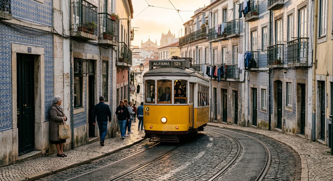 Morning: Alfama & Tram 12E