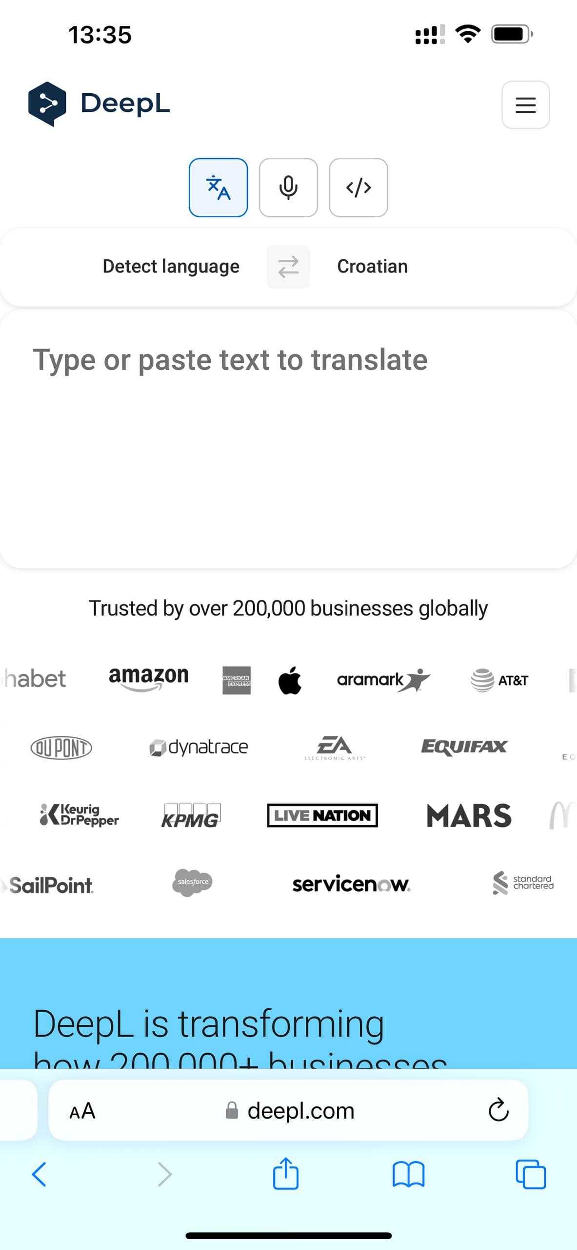 deepl mobile version